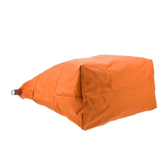Longchamp Orange and Brown Travel Bag with Expandable Design Strap Imcluded - Picture 5 of 6